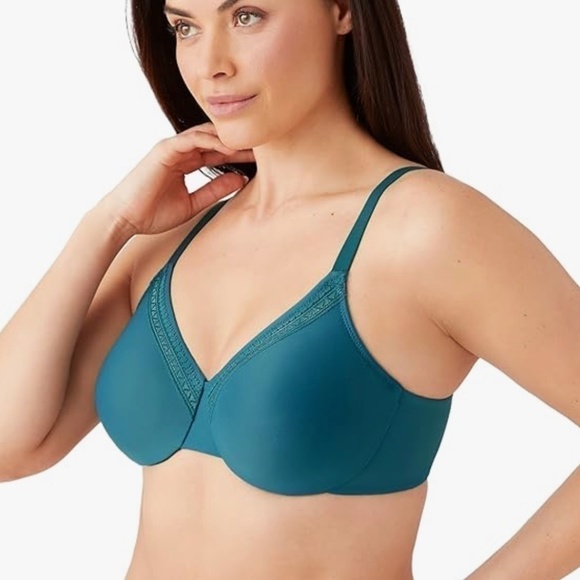 Wacoal Perfect Primer Full Figure Underwire Bra - Dragonfly Teal - Size 38DD - Picture 2 of 10